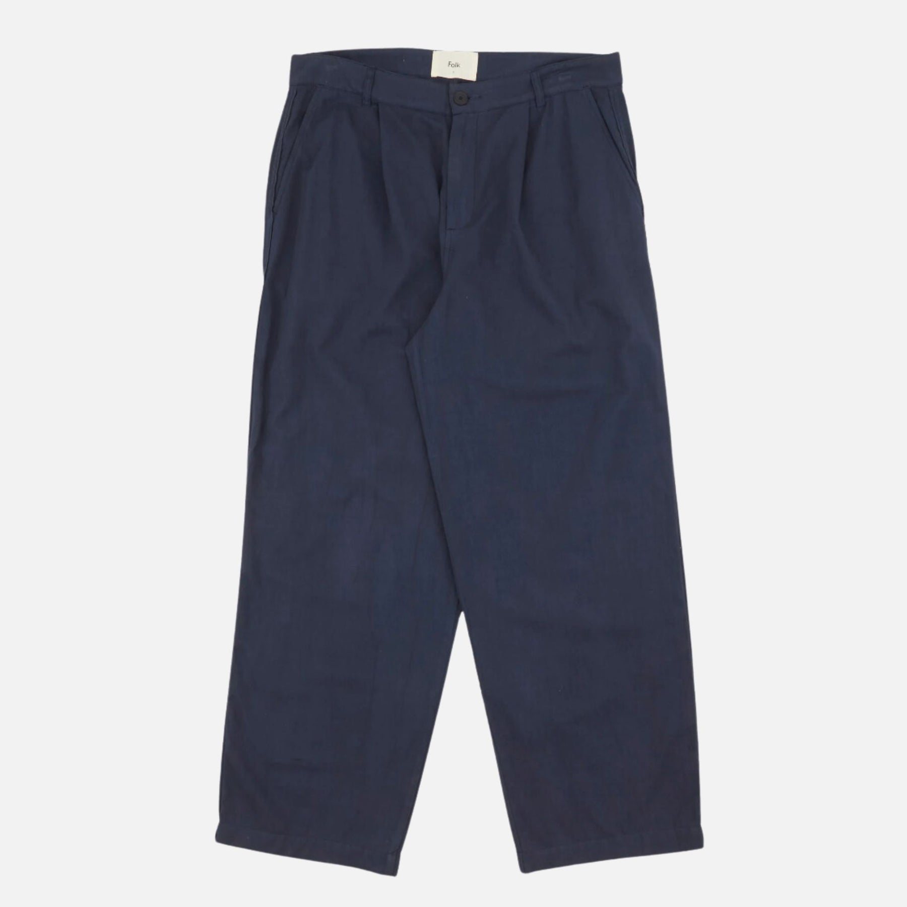 Folk Trousers - Navy - Wide Fit Trouser Navy – RUSKIN