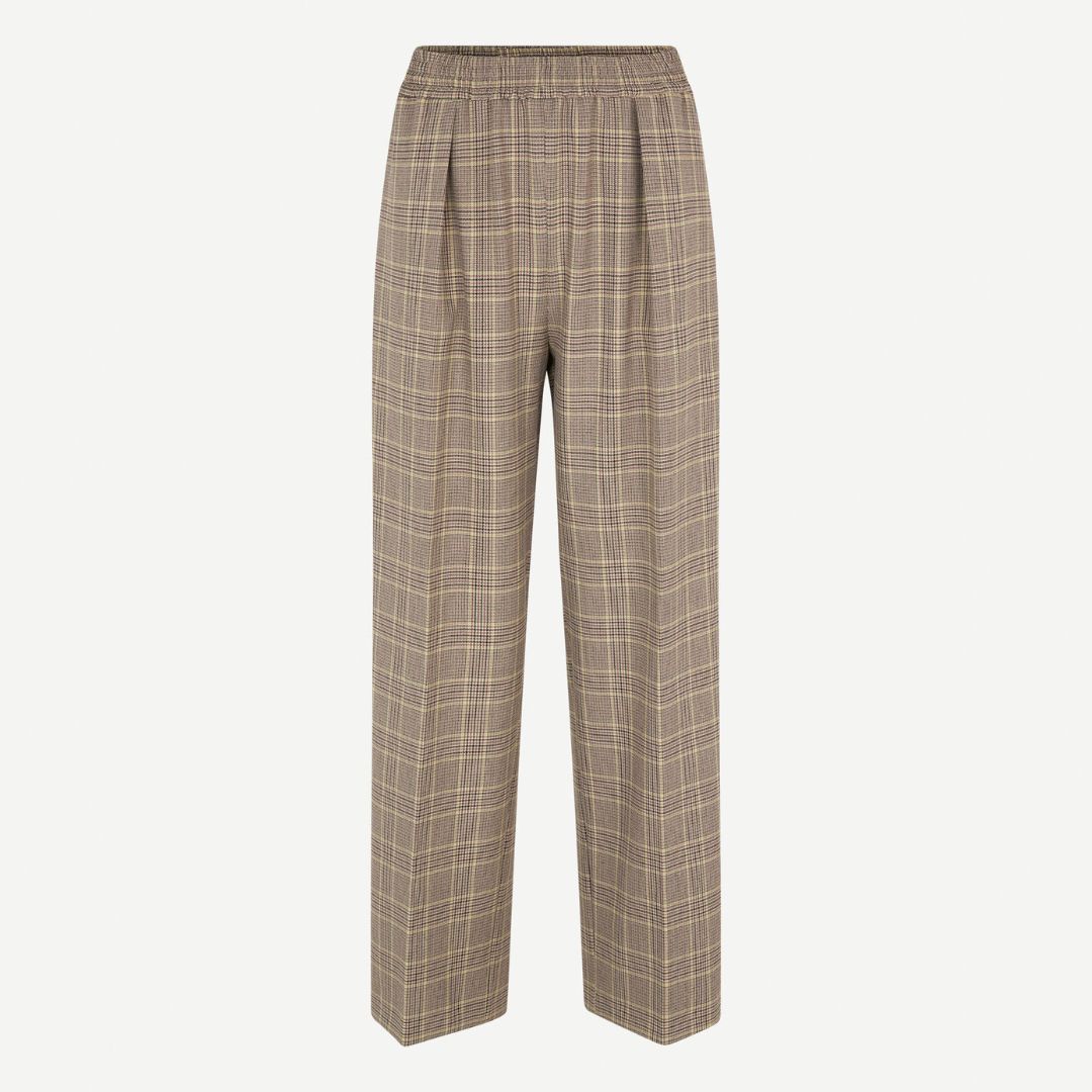 Samsoe Samsoe Trousers - Check - Julia Trousers Peppercorn – RUSKIN